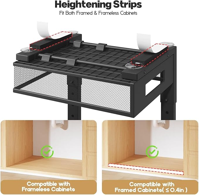 2 Packs 21IN Depth Under Sink Organizer, 2-Tier Pull Out Cabinet Organizer - Image 4