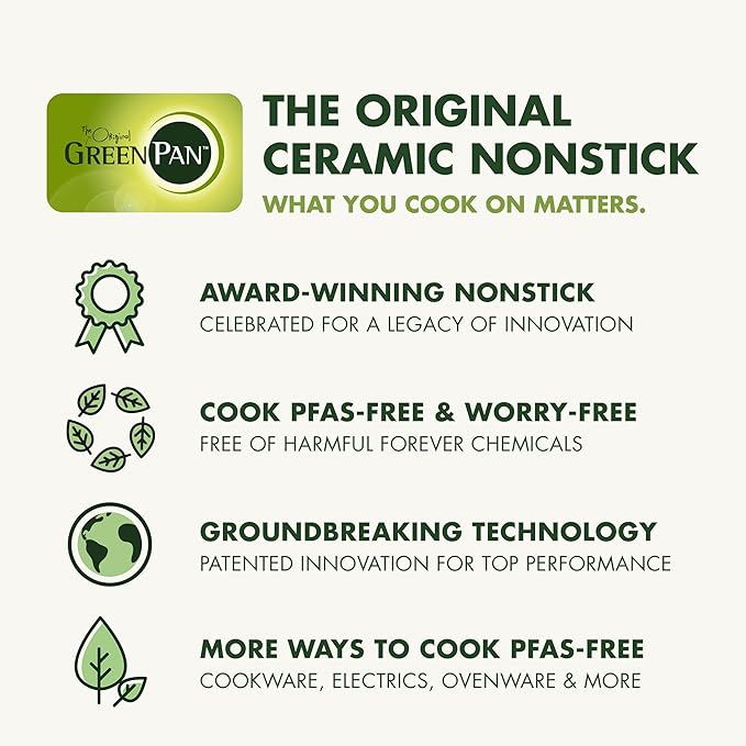 GreenPan Hybrid 13 Piece Nonstick Stainless Steel Cookware Set, APEX Tri-Ply - Image 10