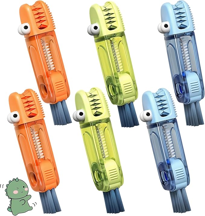 6 PCS Cup Lid Gap Cleaning Brush, Portable Water Bottle Brush, Bottle Gaps by Unknown