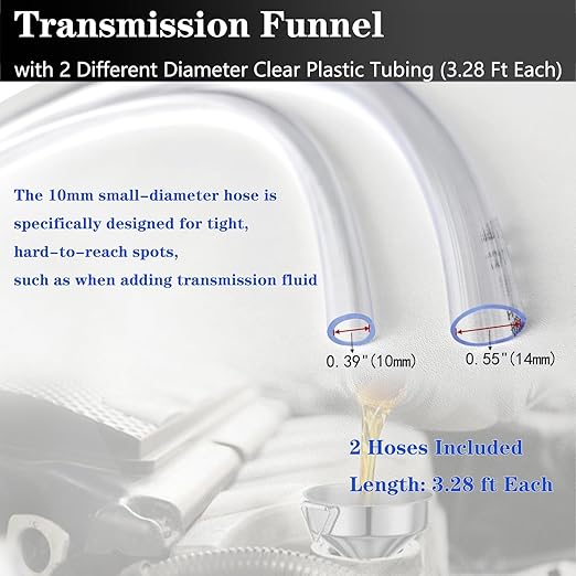 Steel Transmission Funnel for Automotive Use, Wide Mouth Oil Funnel - Image 3