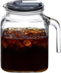 68 Oz Seal Pitcher With Lid and Spout, Large Iced Tea Pitcher by AOZITA