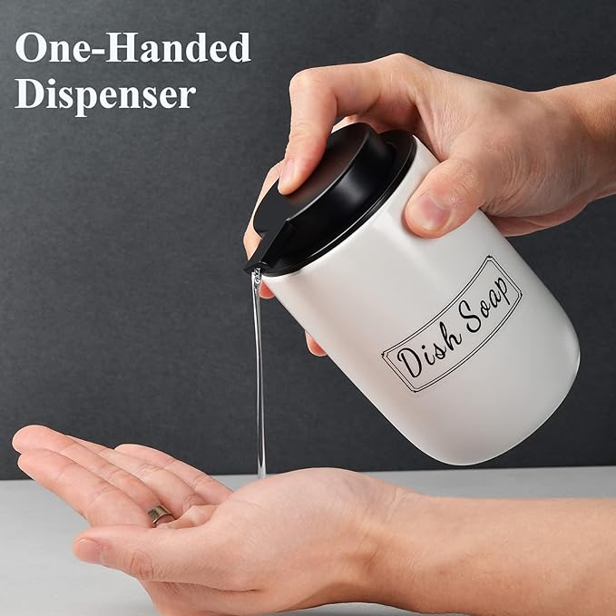 BosilunLife White Soap Dispenser Set - Image 3