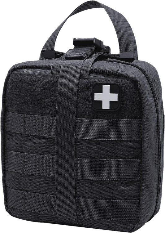 First Aid Kit Med Medical - Kit Rip-Off 180 pcs Water-Resistant Emergency Kit for Camping Hiking Home Outdoor Truck Vehicle Car Fishing Travel Biking