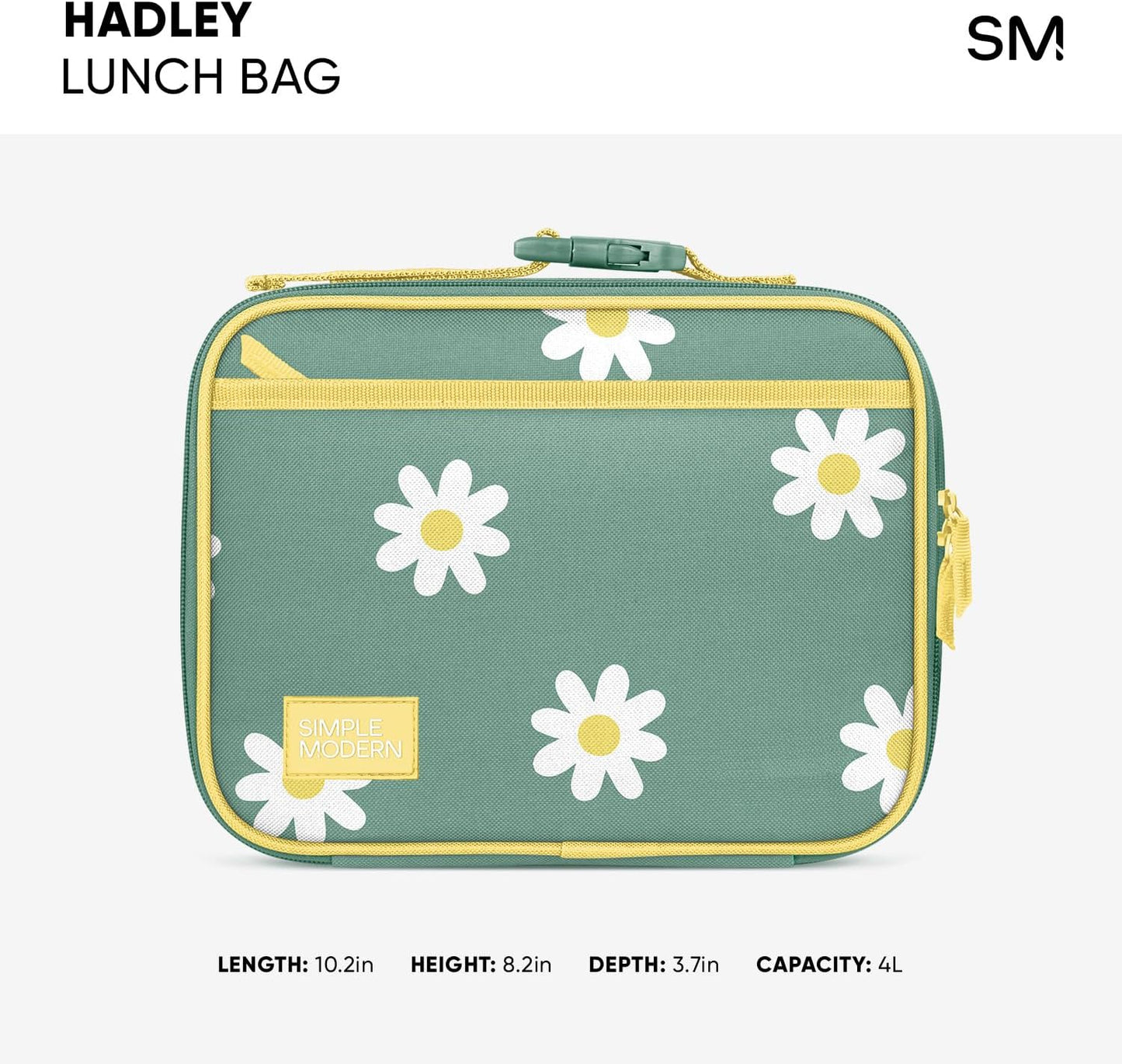 Simple Modern Mattel Barbie Kids Lunch Box for School | Reusable Insulated Lunch Bag for Toddler, Girl, and Boy | Meal Container with Exterior & Interior Pocket | Hadley Collection | Barbie Checkmate