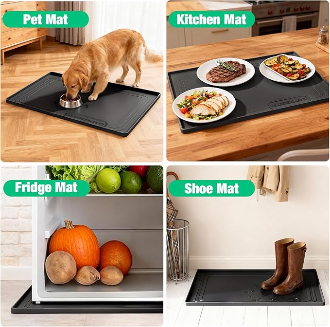 Aisslro Under Sink Mat 31" X 22", Waterproof Silicone Under Sink Mats - Image 8
