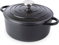 Cast Iron Dutch Oven with Lid – Non-Stick Ovenproof Enamelled Casserole Pot – by Nuovva
