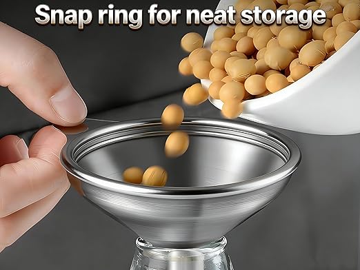 6pcs Kitchen Funnels for Filling Bottles, Small/Medium/Large Food Grade - Image 4