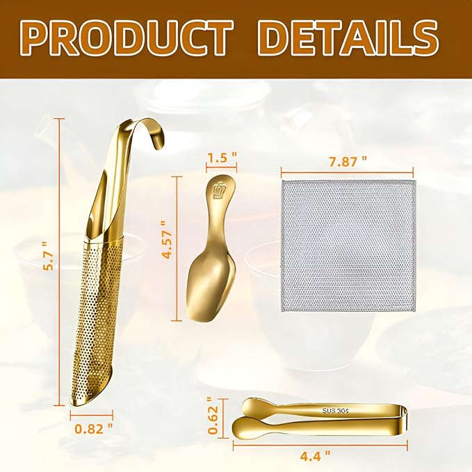 2 Pcs Tea Infuser with Hook Handle, Tea Diffusers - Image 5