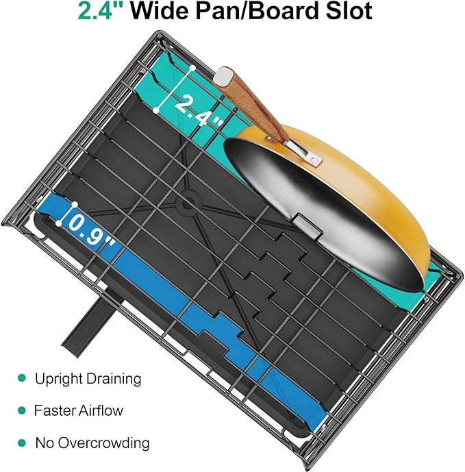 Swedecor Extendable Dish Drying Rack - Image 8