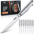 Huusk Japanese Steak Knives Set of 8-4.5" Serrated Steak Knife Set Dishwasher by HuuskKnife