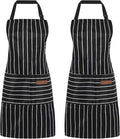 2 Pack Cooking Aprons Adjustable Bib Apron by Unknown