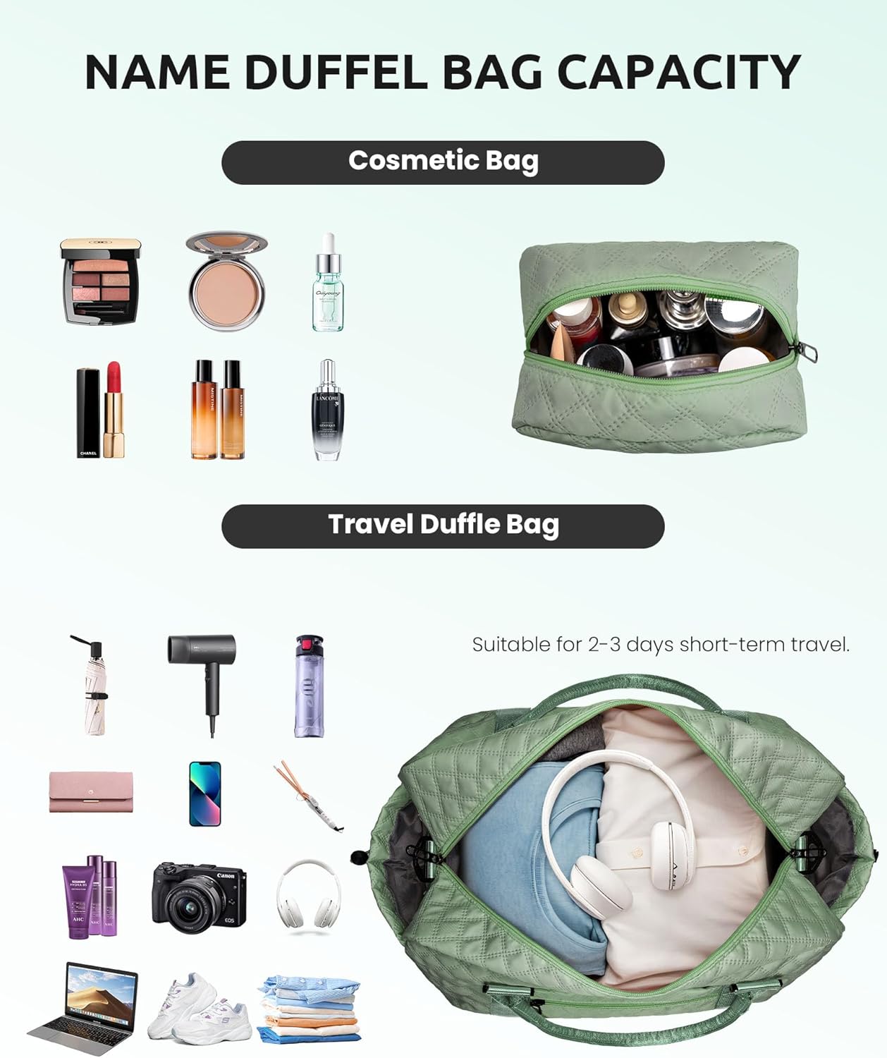 Gifts for Daughter Age 8 9 10 11 12 13 14-Initial Travel Bag with Shoe Compartment, Personalized Weekender Bag for Women, Kids Overnight Bag, Letter Travel Bag with Makeup Bag (Letter J)