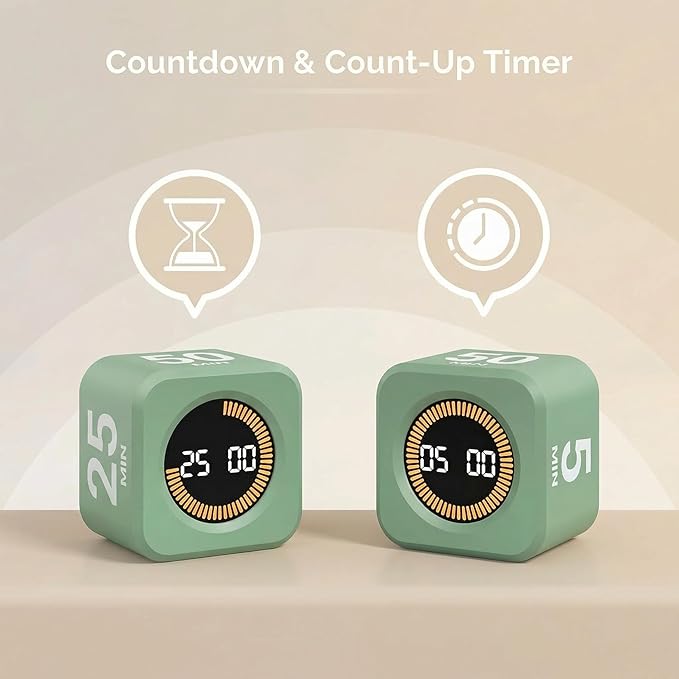 KADAMS Pomodoro Cube Timer Productivity Visual Timer - Image 7