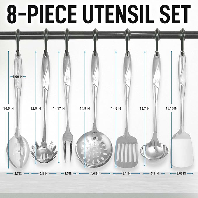 Zulay Kitchen Stainless Steel Cooking Utensil - Image 3