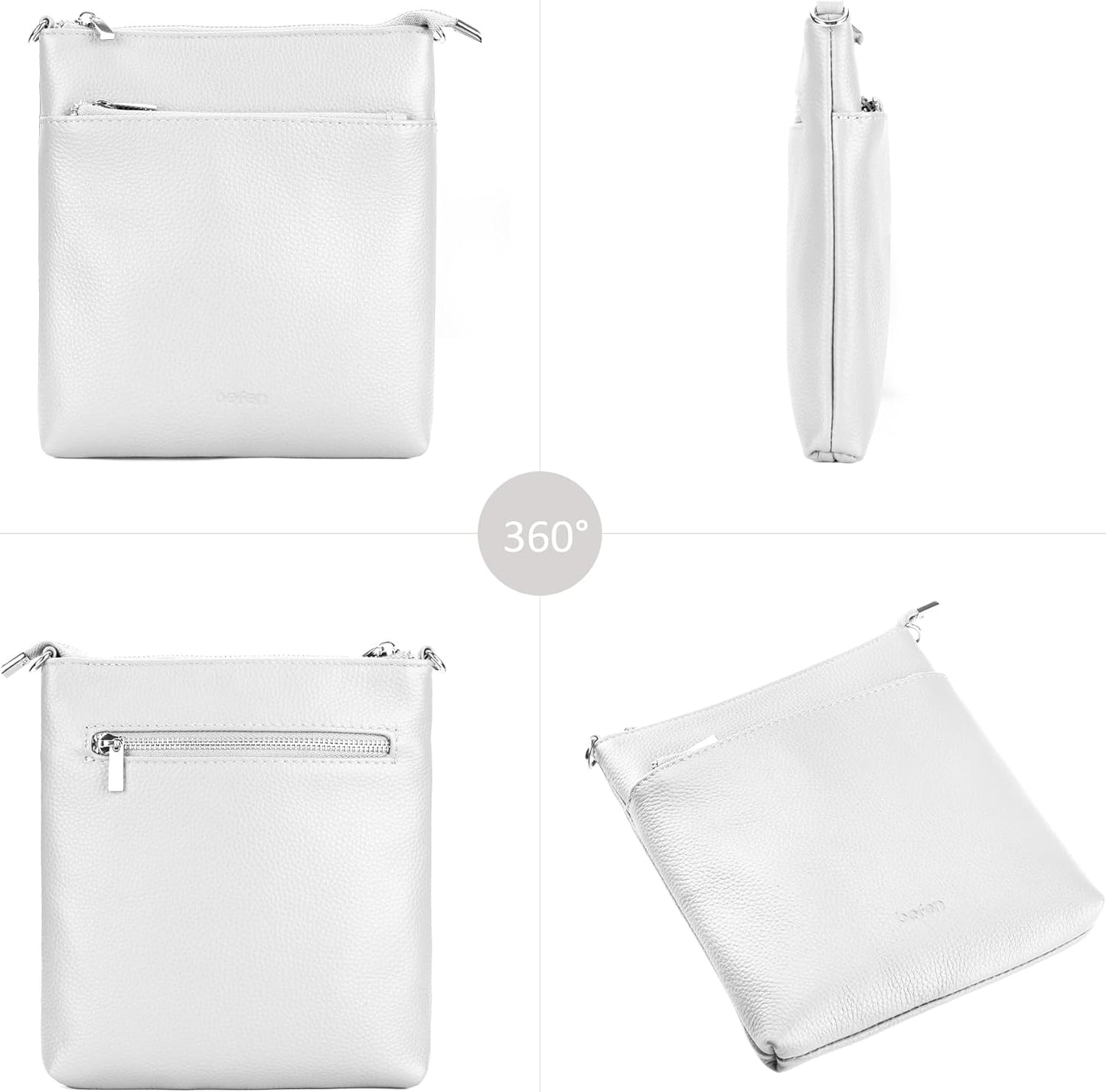 befen Genuine Leather Small Crossbody Purses for Women Travel Cross Body Bags Lightweight with Adjustable Shoulder Strap