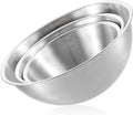 Stainless Steel Mixing Bowls 3 Packs Nesting Baking Supplies Small Thicker by Unknown