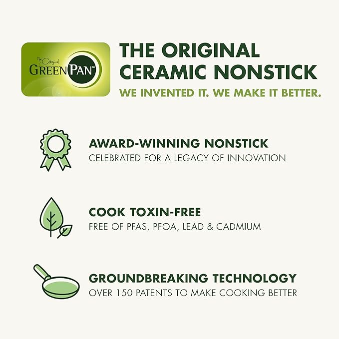 GreenPan Valencia Pro Ceramic Nonstick 12” Frying Pan Skillet, Hard Anodized - Image 9