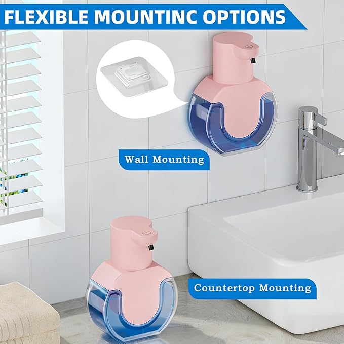 2Pack Automatic Soap Dispenser Touchless, Rechargeable Liquid Soap Dispenser - Image 4