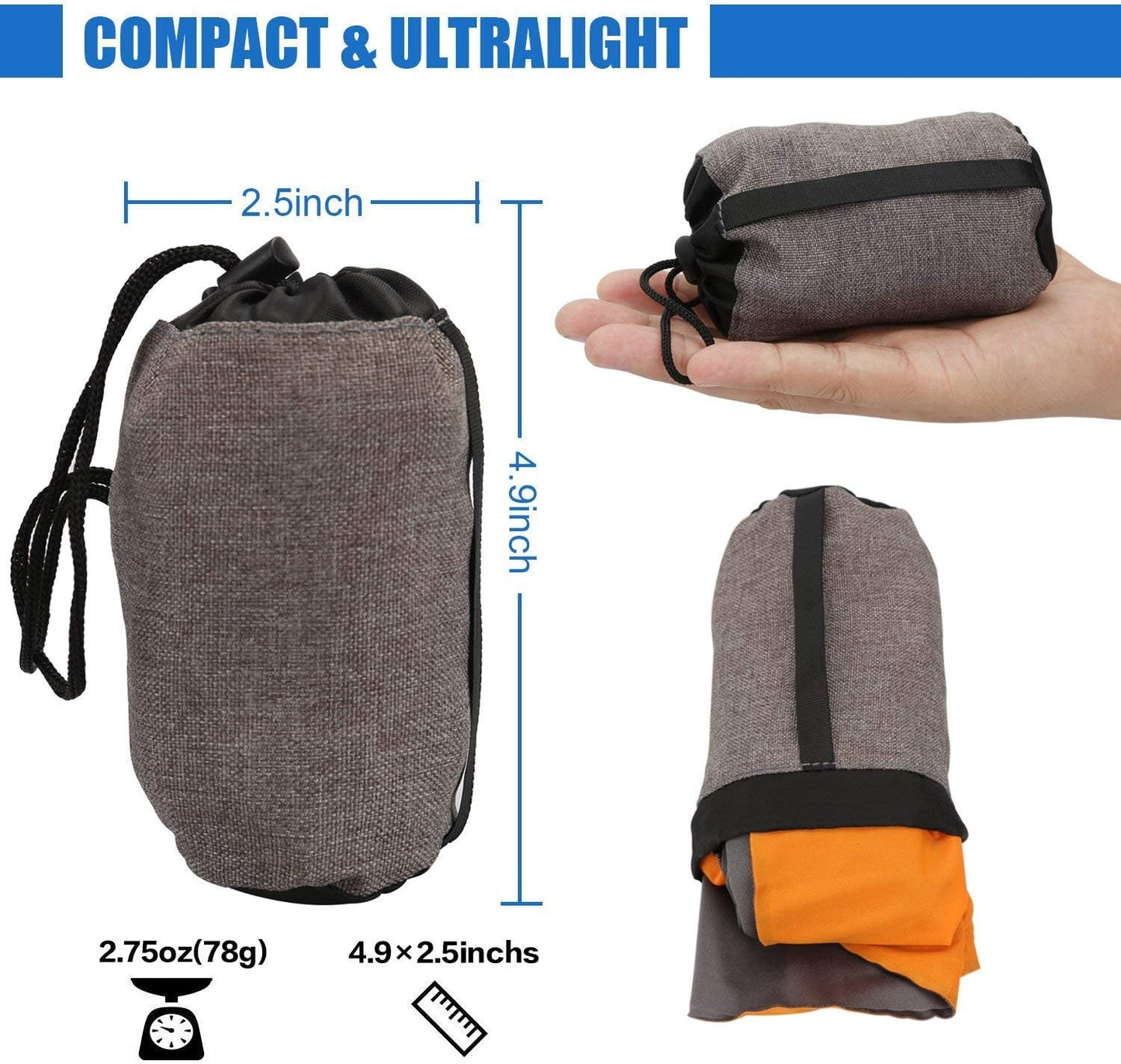 SUNYAO Ultralight Inflatable Camping Pillows - Compressible, Compact, Inflatable, Comfortable, Ergonomic Pillow for Neck & Lumbar Support While Camping,Backpacking,Hiking