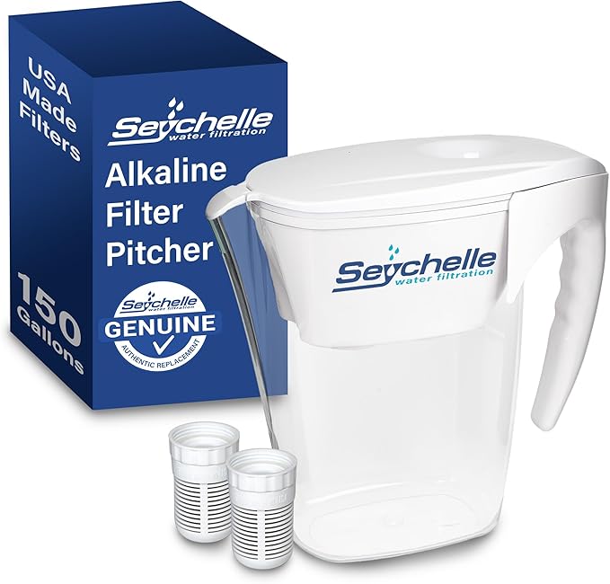 Seychelle pH2O Alkaline Water Filter Pitcher by Seychelle