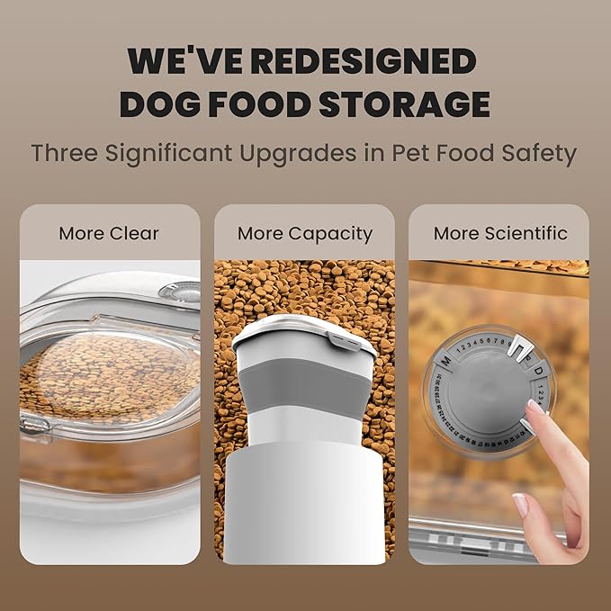 32-35 Lbs Dog Food Storage Container, Collapsible Dog Food Container - Image 7