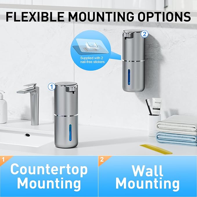 Fantictas Automatic Foaming Soap Dispenser Foaming Hand Sanitizer Touchless - Image 4
