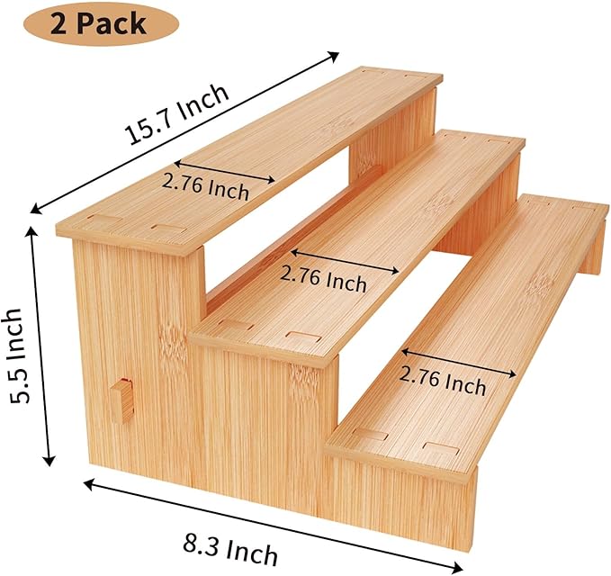 JinDoWin 3 Tiered Spice Rack Organizer - Image 5