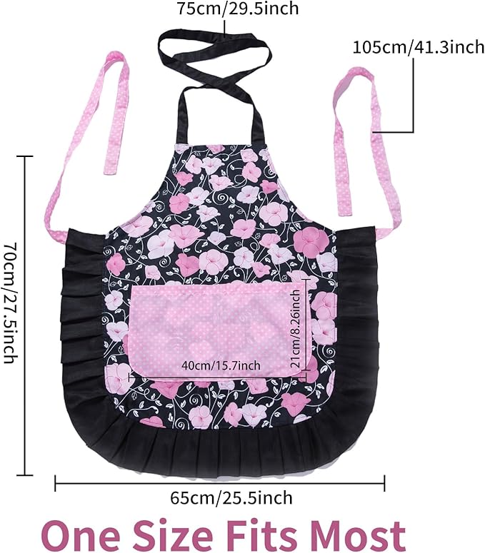 Lovely Flower Pattern Retro Aprons - Image 6
