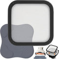 2Pcs Silicone Heat Resistant Mat & Splatter Shield, Foldable Silicone Mat and by Eikovia