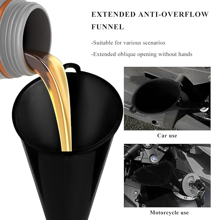 2 PCS Oil Funnel, Automotive Use Funnels - Image 5
