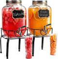 2 Pack1 Gallon Glass Drink Dispensers by RuileMei