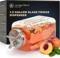 Le'raze 1.5-Gallon Glass Beverage Dispenser by LERAZE