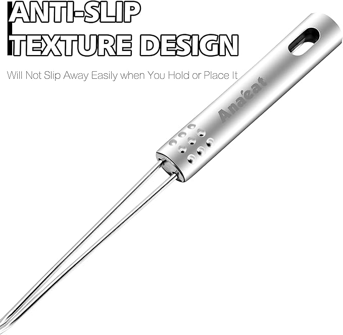 Anaeat 4.5" Stainless Steel Spider Skimmer, Professional Kitchen Pasta Strainer - Image 4