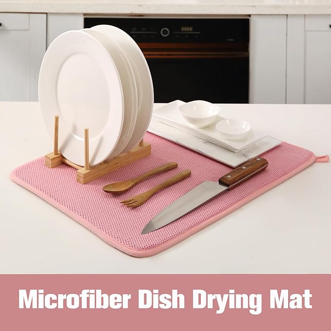 2 Pack Microfiber Dish Drying Mat - Image 3