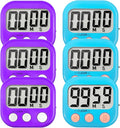 6 Pack Digital Kitchen Timer Small Classroom Timers by VOULOIR