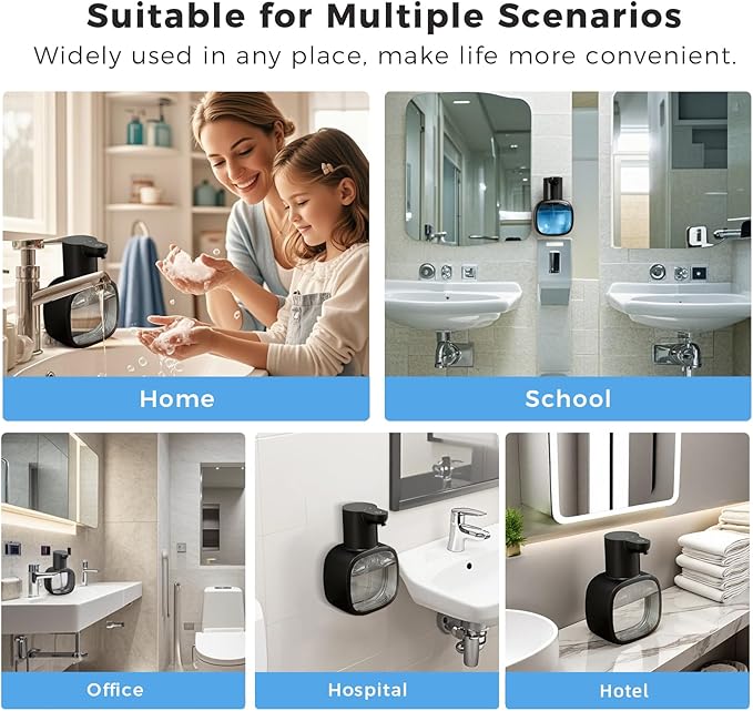 Automatic Liquid Soap Dispenser, 17oz/500ml Touchless Rechargeable - Image 9