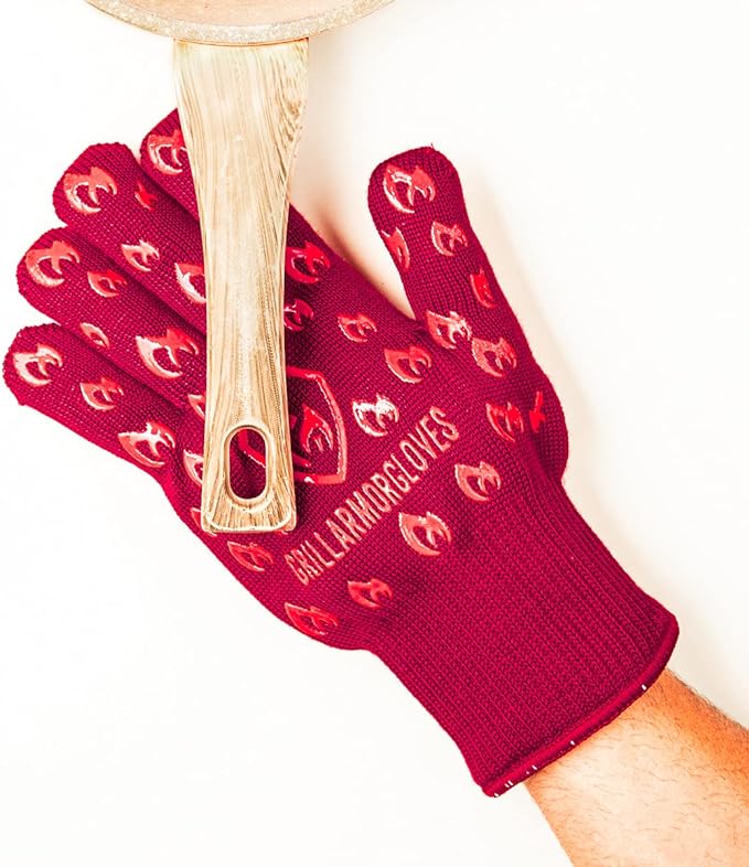 Grill Armor Oven Gloves with Fingers – 932°F Heat, Fire & Cut Resistant Mitts - Image 4