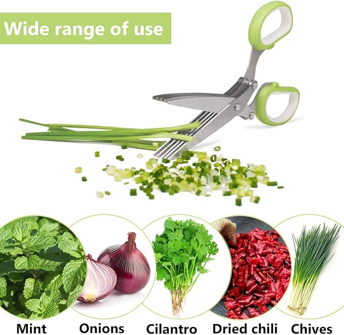 5-Blade Herb Cutter Scissors - Image 2