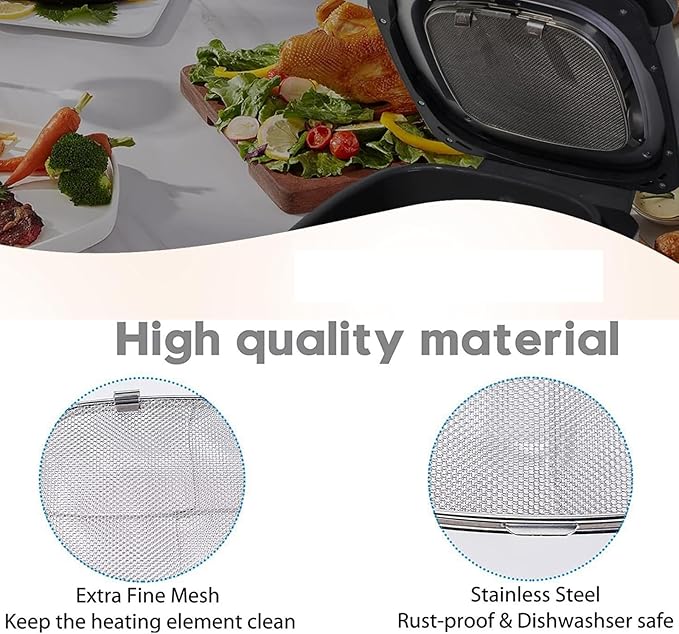 2 Pack Replacement Stainless Steel Splatter Shield - Image 4
