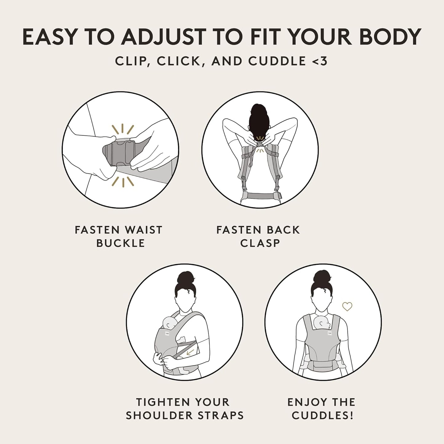Baby Tula Explore Carriers - Breathable Baby Carrier Newborn to Toddler - Adjustable Toddler Carrier - Multiple Ergonomic Positions Front and Back - Ergonomic Fit for 7-45 lb - Mesh, Overcast