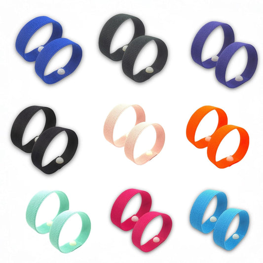 Motion Sickness Relief Acupressure Wristbands for Kids and Adults – Waterproof, Slip-On, Nausea Relief, Motion Sickness, Travel (2 Pack) (Royal Blue, X-Small 5)