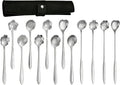 12 Pcs Flower Coffee Tea Spoons Set by SiSiMu
