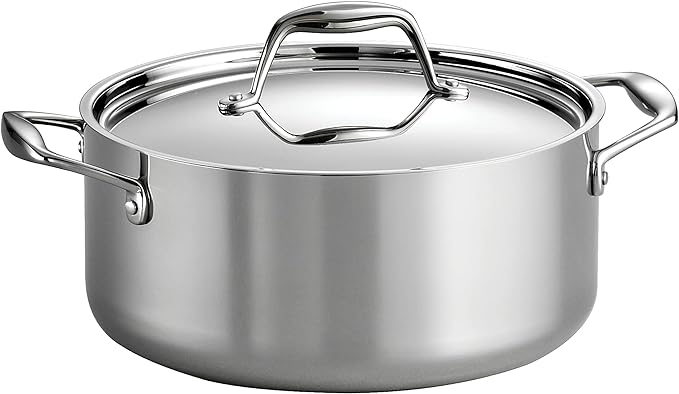 Tramontina Signature Tri-Ply Clad Stainless Steel 5-Quart Dutch Oven Pot by Tramontina