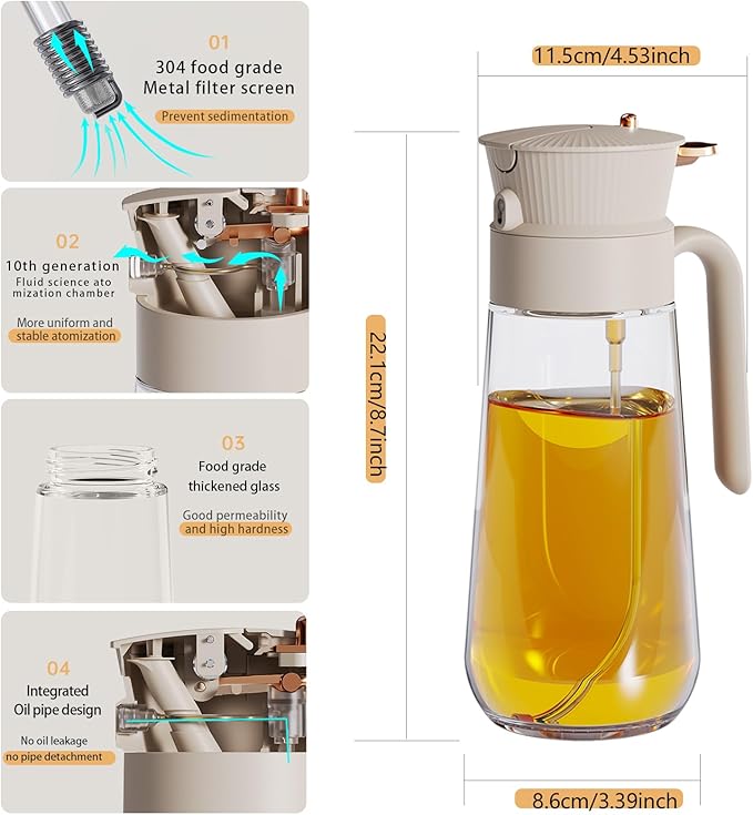 2026 New 19.6oz/580ml Olive Oil Sprayer - Image 7