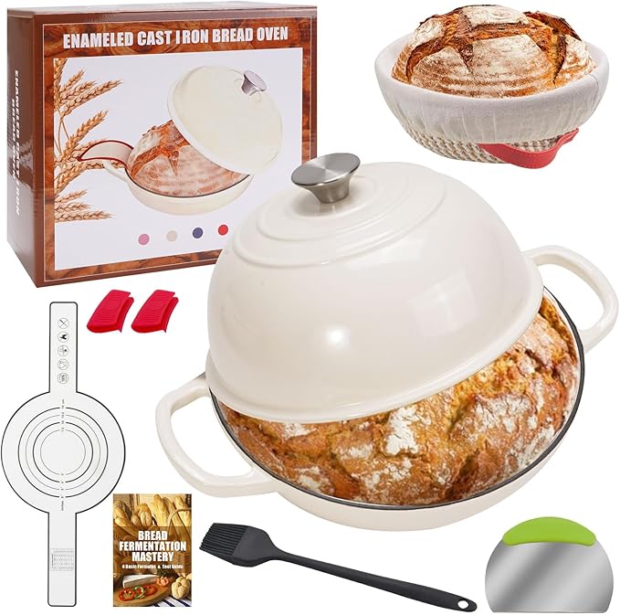 6QT Enameled Cast Iron Dutch Oven by FOEDO