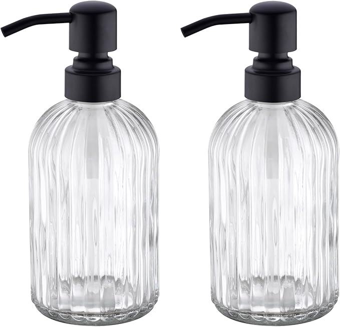 Matte Black Dish Kitchen Soap Dispenser, Bathroom Liquid Soap Dispenser by LEETCPHOME