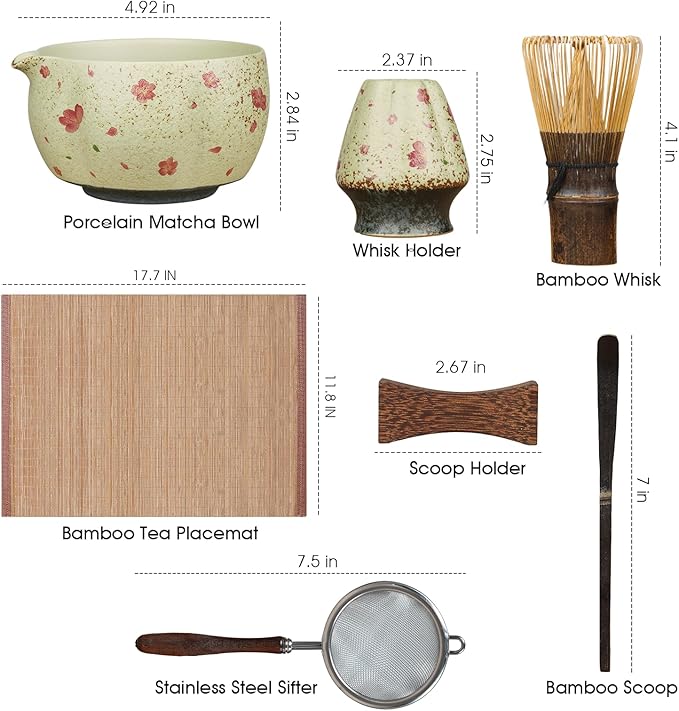 Matcha Whisk Set, 7-Piece Matcha Kit - Image 5