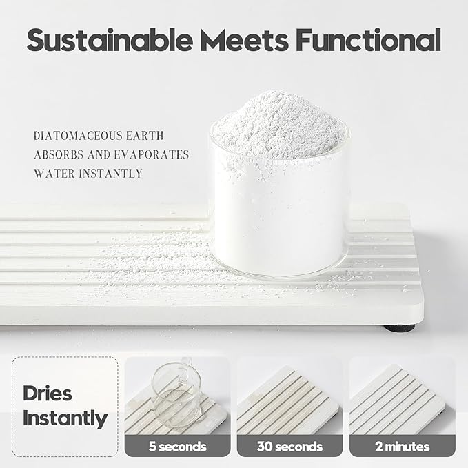 Razborci 2PCS Diatomite Quick Stone Drying Tray Mat - Image 3