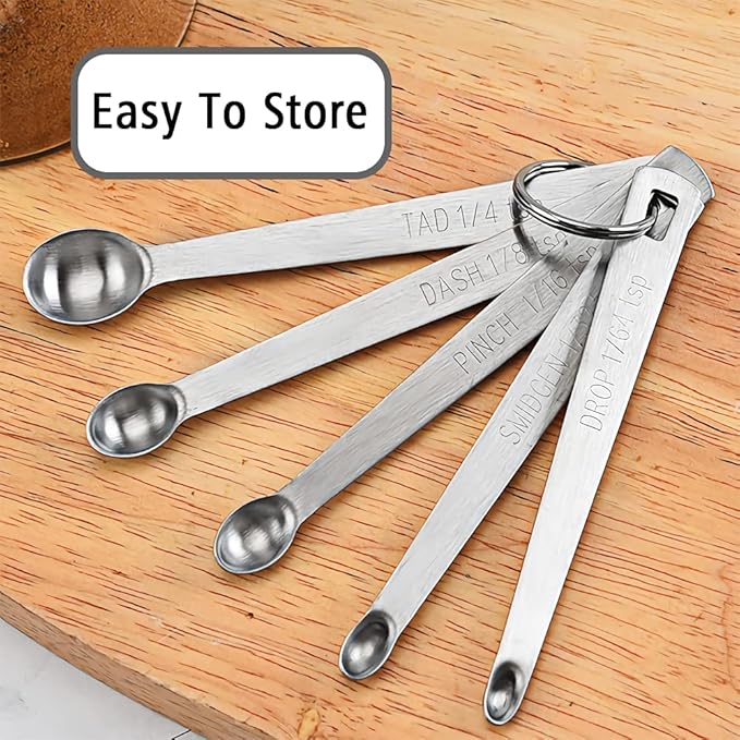 2PCS 1/5 Teaspoon Single Tiny Measuring Spoon, Small Individual Stainless Steel - Image 4