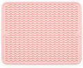 Silicone Drying Mat 16 × 12 – Pink Rose Non-Slip Sink Mat by Unknown
